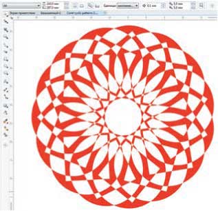 Создание узора из простых фигур в coreldraw